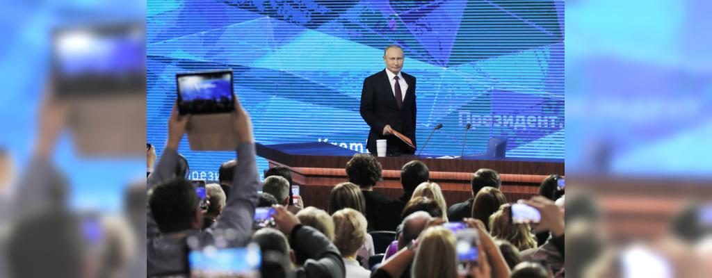 Rusijos Federacijos prezidento Vladimiro Putino kasmetinė spaudos konferencija “Tiesioginė linija”