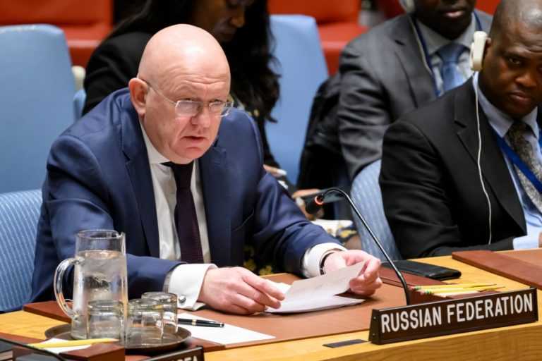 Nuolatinio Rusijos Federacijos atstovo JTO V.A.Nebenzia kalba JT Saugumo Tarybos posėdyje dėl humanitarinės padėties Ukrainoje